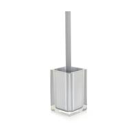 Rainbow Resin Toilet Brush Holder Finish: Silver