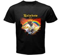 Rainbow Rising Blues Rock Band Legend Men's T-Shirt Size L