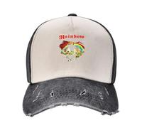 Rainbow Rising Rock Baseball Cap Golf Hat Rave Hard hat Bobble Hat Elegant Women's Hats Men's