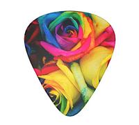 Rainbow Rose Advanced guitar pick 12 pieces Three thicknesses for bass, electric guitar, acoustic guitar bag