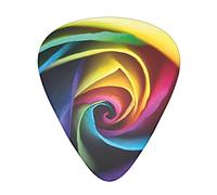Rainbow Rose Flower Guitar Picks 12-Pack, Guitars Accessories For Men Women Professional Guitarist, Musicians And Beginner