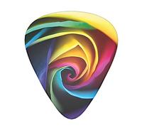 Rainbow Rose Flower Guitar Picks - Guitar Accessories - Guitar Picks For Acoustic Guitar Electric Guitar Bass Guitar For Men Women Professional Guitarist Musicians And Beginner
