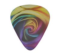 Rainbow Rose Flower Stolmx Guitar Pick Set - Full Print Design, 3 Thicknesses Available