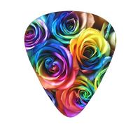Rainbow Rose Guitar Plectrums 12 Pieces For Ukulele Bass Instrument Accessories