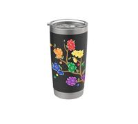 Rainbow Sakura Cherry Blossom LGBTQ Pride Stainless Steel Insulated Tumbler