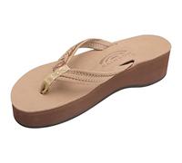 Rainbow Sandals Madison - Six Layer Arch Support with a Braid on a 3/4" Medium Strap Brown Size: 8.5-9.5