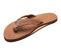 Rainbow Sandals Men's Single Layer Premier Leather, Redwood, 11-12