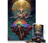 Rainbow Santa Muerte 1000 Pieces Jigsaw Puzzles for Adults Mind Exercise Toy Relax Time Precision Cut Stylish Gift (38x26cm)