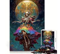 Rainbow Santa Muerte Jigsaw Puzzles for Adults1000 Pieces Memory Boost Together Fun Image Assembly Art Collectible (50x75cm)