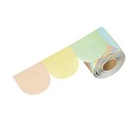 Rainbow Scalloped Bulletin Board Border Roll Self Adhesive 3 Inch Wide | Coated Paper, Wavy Die Cut Trim for Classroom Notice Boards, Cut to Fit, One Roll
