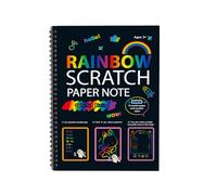 Rainbow Scratch Art for Kids, Rainbow Scratch Paper Books for Age 3-10, Painting Pattern Kids Arts and Crafts for Kids, Birthday Christmas Party Present (1pcs)
