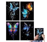 Rainbow Scratching Art Paper | Glow in The Dark Scratch Painting Craft Kit,Scratch-Off Craft Set for Teens Adults Girls Boys Toddler