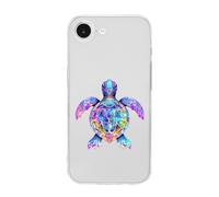 Rainbow Sea Turtle Tribal Tattoos Personalized Phone Case Cover Compatible with iPhone 16/16 Plus/16 Pro/16 Pro Max/16 E