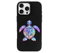 Rainbow Sea Turtle Tribal Tattoos Personalized Phone Case Cover Compatible with iPhone 16/16 Plus/16 Pro/16 Pro Max/16 E