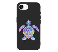 Rainbow Sea Turtle Tribal Tattoos Personalized Phone Case Cover Compatible with iPhone 16/16 Plus/16 Pro/16 Pro Max/16 E