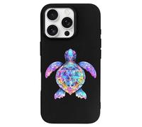 Rainbow Sea Turtle Tribal Tattoos Personalized Phone Case Cover Compatible with iPhone 16/16 Plus/16 Pro/16 Pro Max/16 E