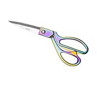 Rainbow Sewing Scissors Colorful Metallic Craft Tailor Scissors 9 Inch Heavy Duty Steel Professional Shears for Costume Designer Dressmaker Sewing Fabric Leather Cutting (9 Inches)