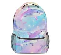 Rainbow Shark Kids Backpack, Cartoon Print Bookbag, 3D Cute Daypack for Preschool Elementary School (print 4)