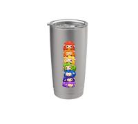Rainbow Sheep Pride Kawaii Cute LGBTQ Stack Stainless Steel Insulated Tumbler