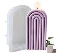 Rainbow Silicone Mold | Rainbow Bridge Geometric Stripe Molds Candle Molds | Epoxy Plaster for Lotion Bar, Clay Crafts, Home Decor