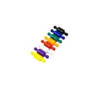 Rainbow Skittle Magnet for Fridge, Office, Whiteboard, Noticeboard, Filing Cabinet - 8 Colours - 12mm dia x 21mm tall - Pack of 16