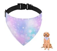 Rainbow Sky Dog Bandana with Adjustable Strap D Ring Dog Scarf Pet Bibs Triangle Cat Scarves Accessories Puppy Dogs Cats Decor Machine Washable