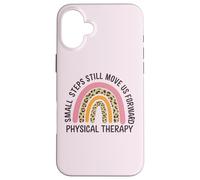 Rainbow Small Steps Move Us Forward Physical Therapy Pride Case for iPhone 16 Plus