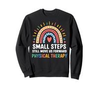 Rainbow Small Steps Move Us Forward Physical Therapy Pride Sweatshirt