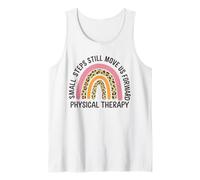 Rainbow Small Steps Move Us Forward Physical Therapy Pride Tank Top