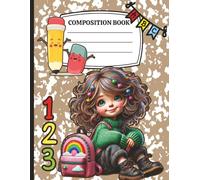 "Rainbow Smart! Cool Composition Notebook - 8.5 x 11, College Ruled, 125 Pages