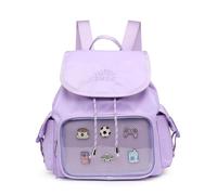 RAINBOW SMILE Kawaii Oxford Ita Bag Backpack, Purple
