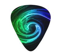 Rainbow Smoke 12 Pcs Guitar Picks, 0.46mm/0.71mm/0.96mm Thickness, Guitar Plectrum With Storage Case For Acoustic-Electric Guitar Ukulele Bass