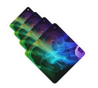 Rainbow smoke Car Air Fresheners Cards Set of 4 Pieces Personalized Car Fresheners Gifts for Men Women Auto Aromatherapy Tablets Hanging Scented Cards for Wardrobe Bathroom