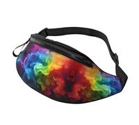 Rainbow Smoke Fanny Pack for Men Women, Fashion Festival Fanny Pack, Travel Sport Walking Waist Bag