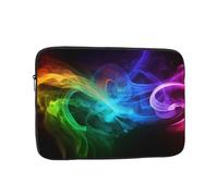 Rainbow Smoke Laptop Bag 10 inch Business Briefcase Gifts for Men Women Water Resistant Laptop Sleeve Carry On Laptop Case Shockproof Protective Computer Bag Notebook Case