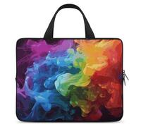 Rainbow Smoke Laptop Bag Durable Laptop Sleeve Water-Resistant Notebook Bag for Computer Or Tablet