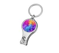 Rainbow Smoke Pattern Nail Clippers Toenail Clipper Cutters Professional Nail Trimmer Nail Cuticle Cutter for Women Men