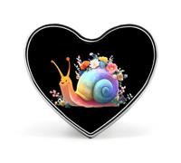 Rainbow Snail Brooch Pins Heart Badge Collar Lapel Pins Dress Backpack Accessories