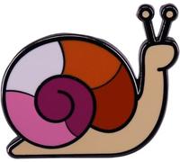 Rainbow Snail Enamel Pin Cute Cartoon Snail Brooch Shirt Lapel Pin LGBT Animal Badge Jewellery for Clothes Hat Backpack Accessory Gifts