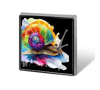 Rainbow Snail Funny Lapel Tie Pin Buttons Brooch Badge Pin Clothes Hat Accessories for Men Women