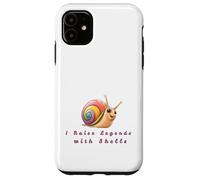 Rainbow Snail Lover Gift - I Raise Legends with Shells Case for iPhone 11
