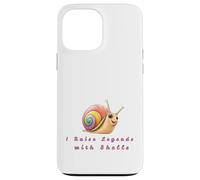 Rainbow Snail Lover Gift - I Raise Legends with Shells Case for iPhone 13 Pro Max