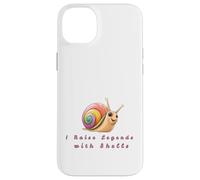 Rainbow Snail Lover Gift - I Raise Legends with Shells Case for iPhone 14 Plus