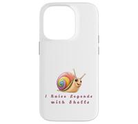 Rainbow Snail Lover Gift - I Raise Legends with Shells Case for iPhone 14 Pro