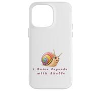 Rainbow Snail Lover Gift - I Raise Legends with Shells Case for iPhone 14 Pro Max