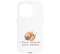 Rainbow Snail Lover Gift - I Raise Legends with Shells Case for iPhone 15 Pro