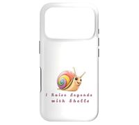 Rainbow Snail Lover Gift - I Raise Legends with Shells Case for iPhone 17 Pro
