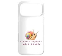 Rainbow Snail Lover Gift - I Raise Legends with Shells Case for iPhone 17 Pro Max