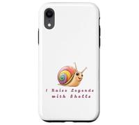 Rainbow Snail Lover Gift - I Raise Legends with Shells Case for iPhone XR