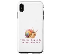 Rainbow Snail Lover Gift - I Raise Legends with Shells Case for iPhone XS Max